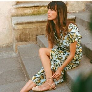 Zara Patterned Midi Dress